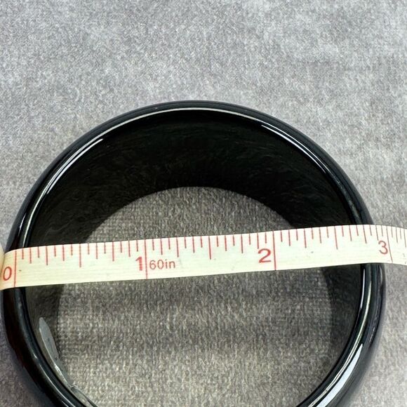 Love Moschino Wide Love Black Bangle Bracelet - Picture 8 of 8